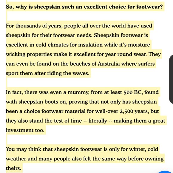 CALF LEATHER+SHEEPSKIN SHEARLING WOOL FUR Brown Native Snow Boot W7us - new - Picture 8 of 8